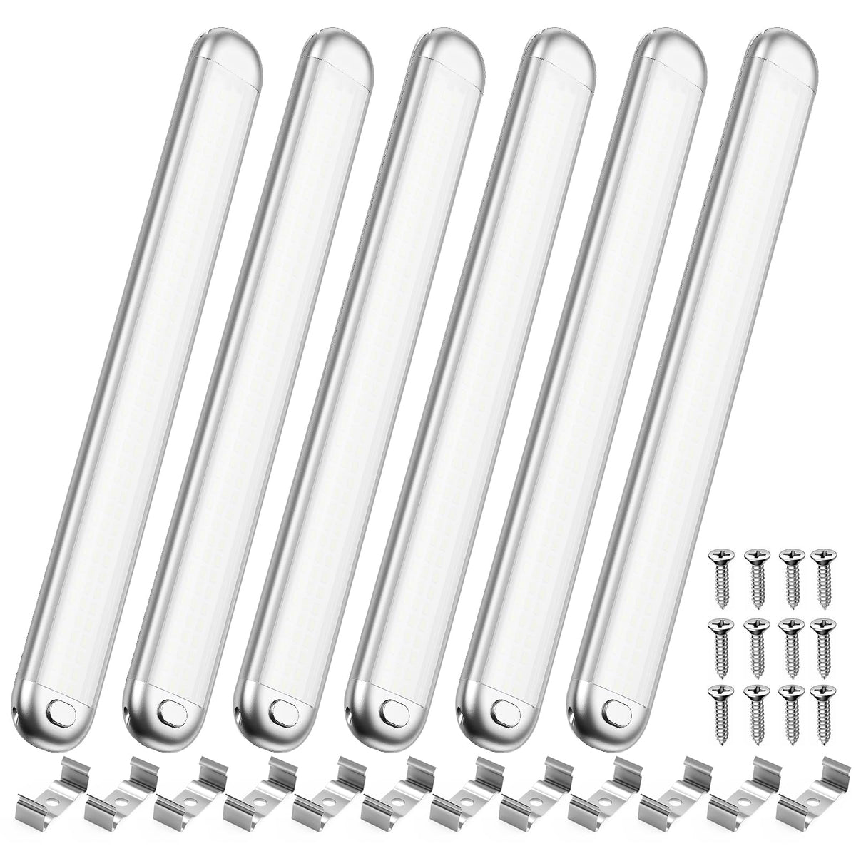SEALIGHT 12V LED Interior Light Bar 1500LM 8W White Light Strip Pack of 6