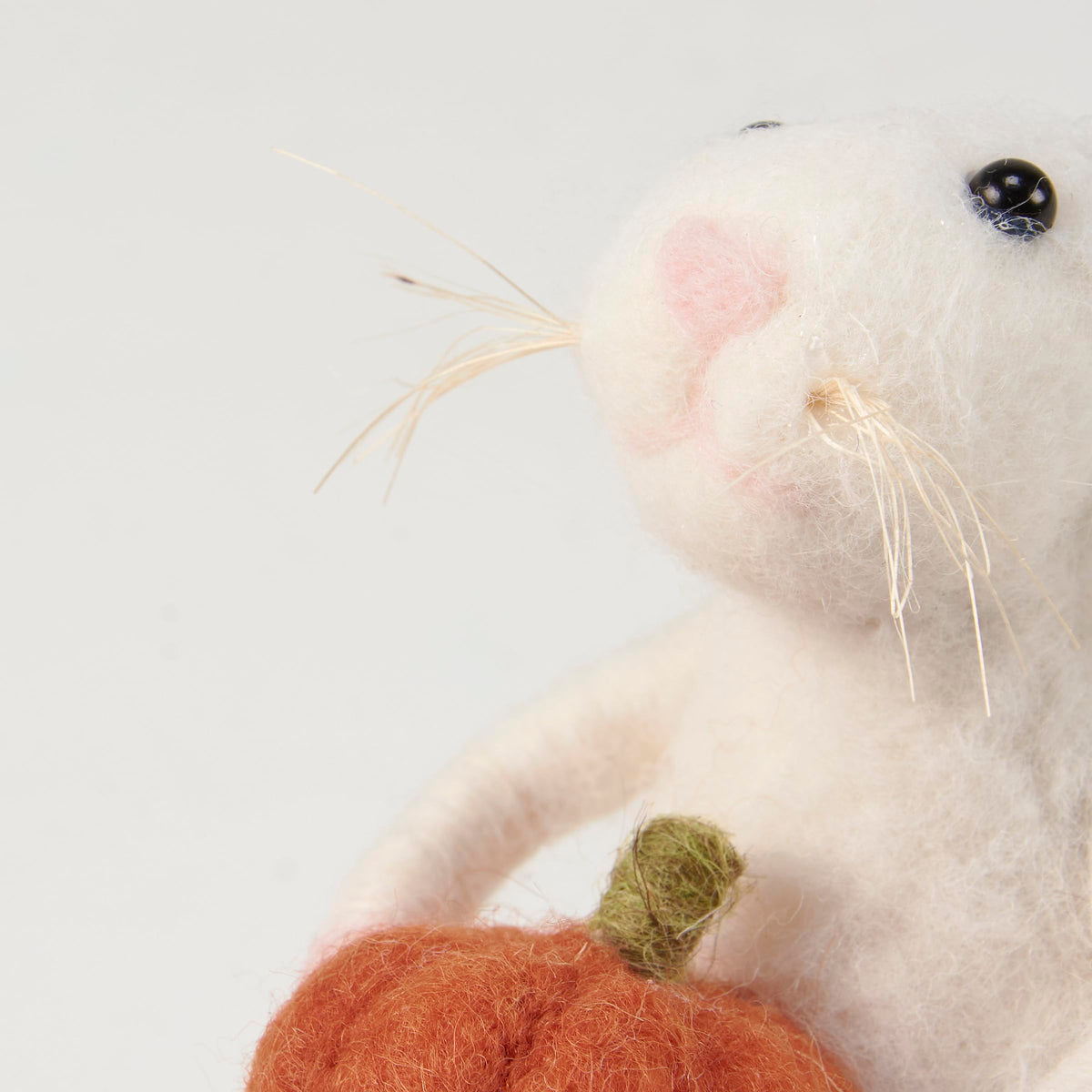 Primitives by Kathy Collectible Critter - Mouse with Pumpkin, from Our Halloween Collection. Mouse Critter Features Cute Accents Including Long Whiskers and Happy face,