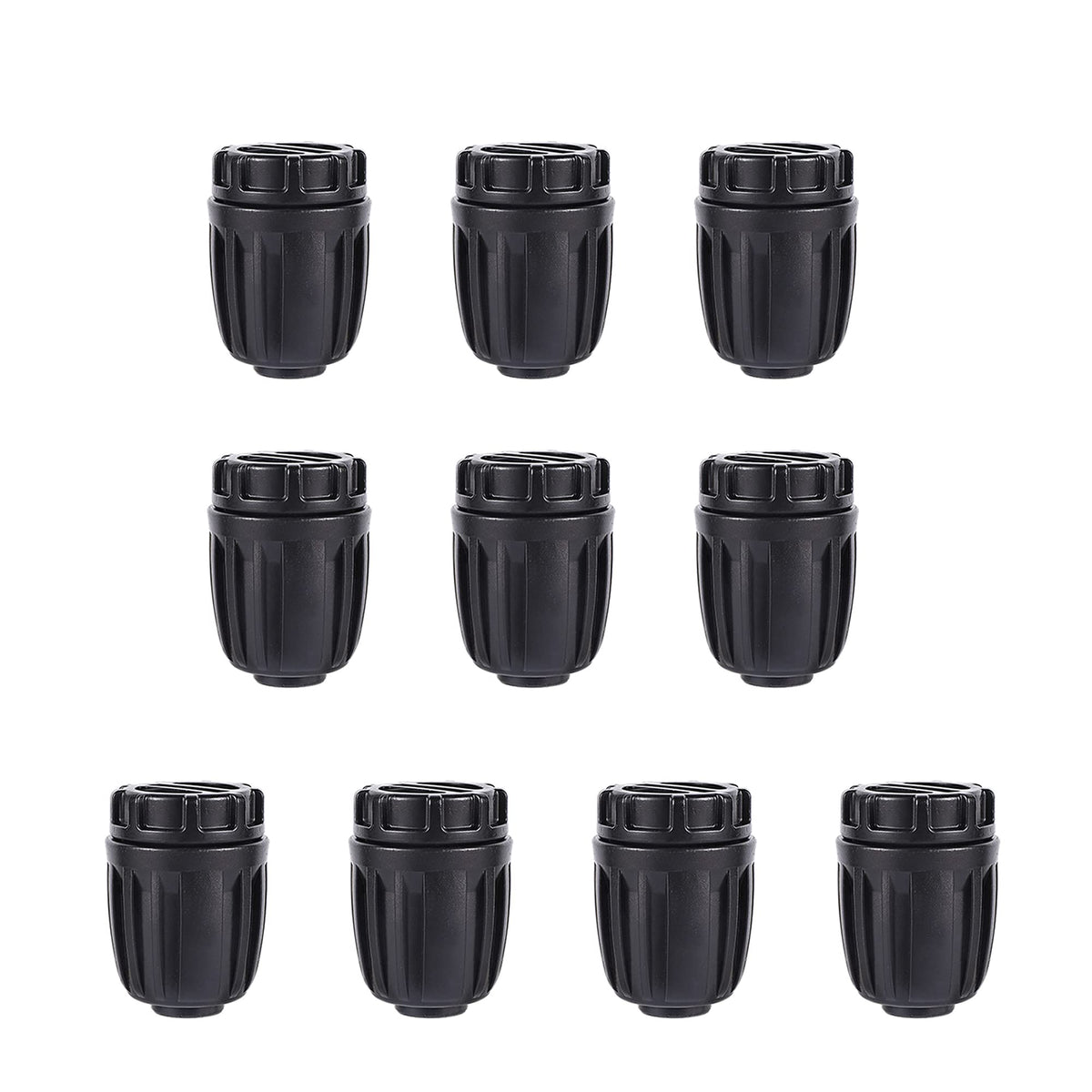 1/2 inch Irrigation Fittings End Plugs For (1/2" ID x0.6-0.63" OD) 16mm Drip Tubing Connectors-10 Pcs/pack