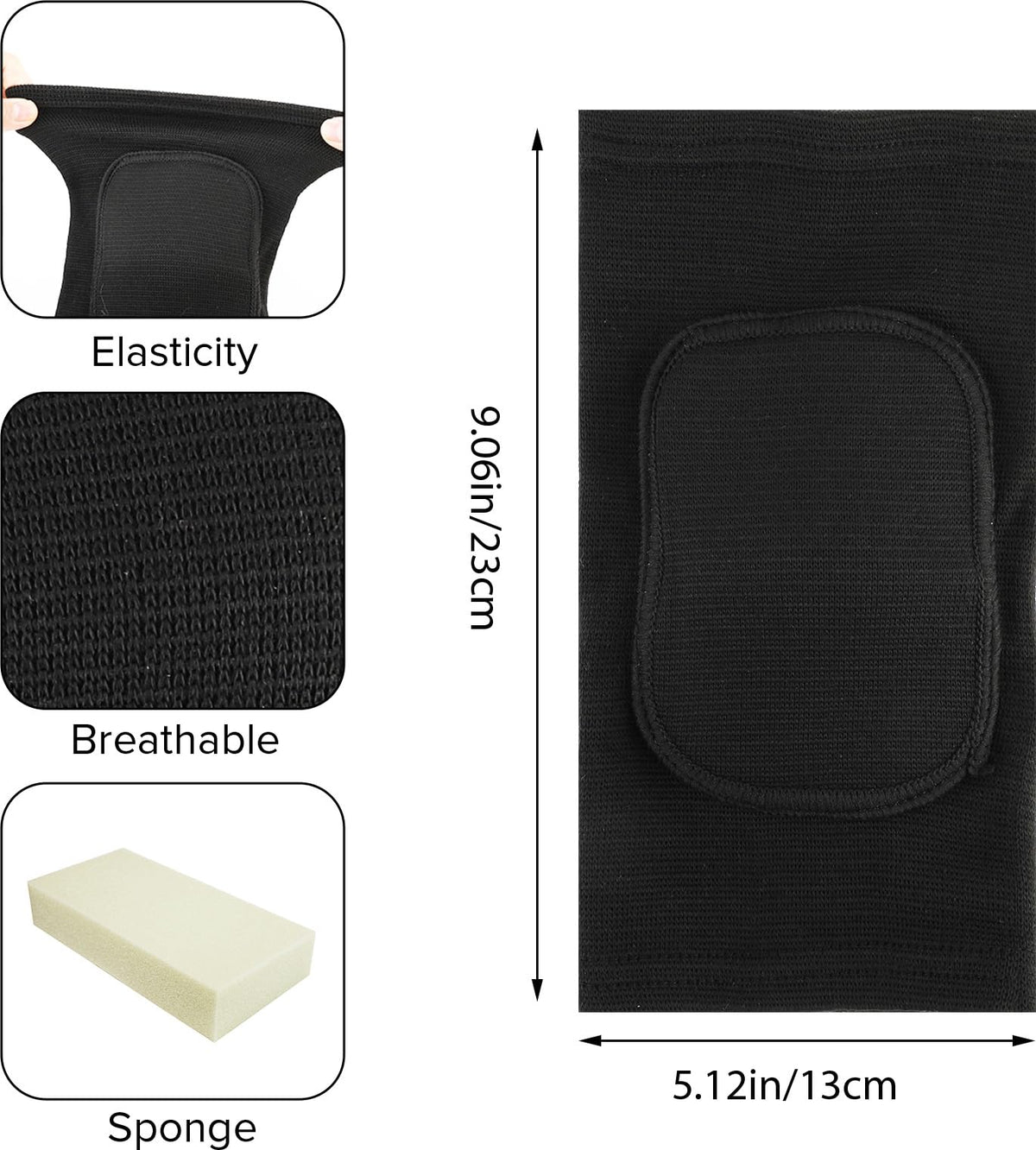 COMNICO Elbow Brace Sponge Fitness Elbow Support Compression Sleeve Breathable Anti-Collision Protective Arm Pads Strap Band for Workouts Tendonitis Arthritis Tennis Volleyball Basketball Golfers(M)