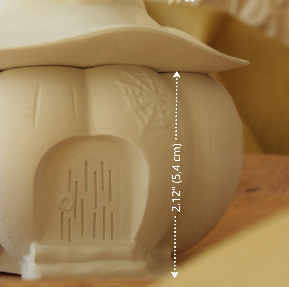 Pumpkin Jar Resin Mold with Witch Hat – Halloween Silicone Mold for Epoxy, Plaster, Candle Holder, Trinket Box, DIY Decor