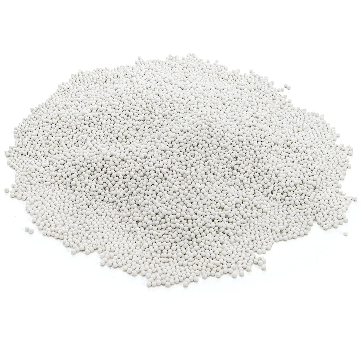 Hiceeden 8 Pounds 1/8" Round Rock Tumbling Filler Media, 3 mm Reusable Ceramic Beads Pellets, Rock Tumbling Ball Sphere Grit for Tumbler, Stone Polisher