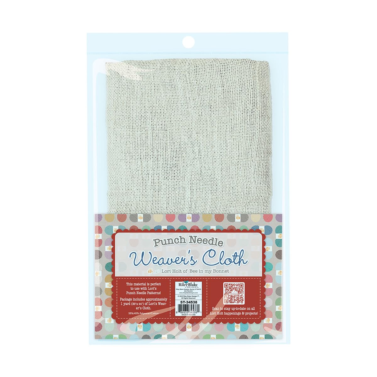 GENERIC Riley Blake Punch Needle Weaver’s Cloth by Lori Holt of Bee in My Bonnet