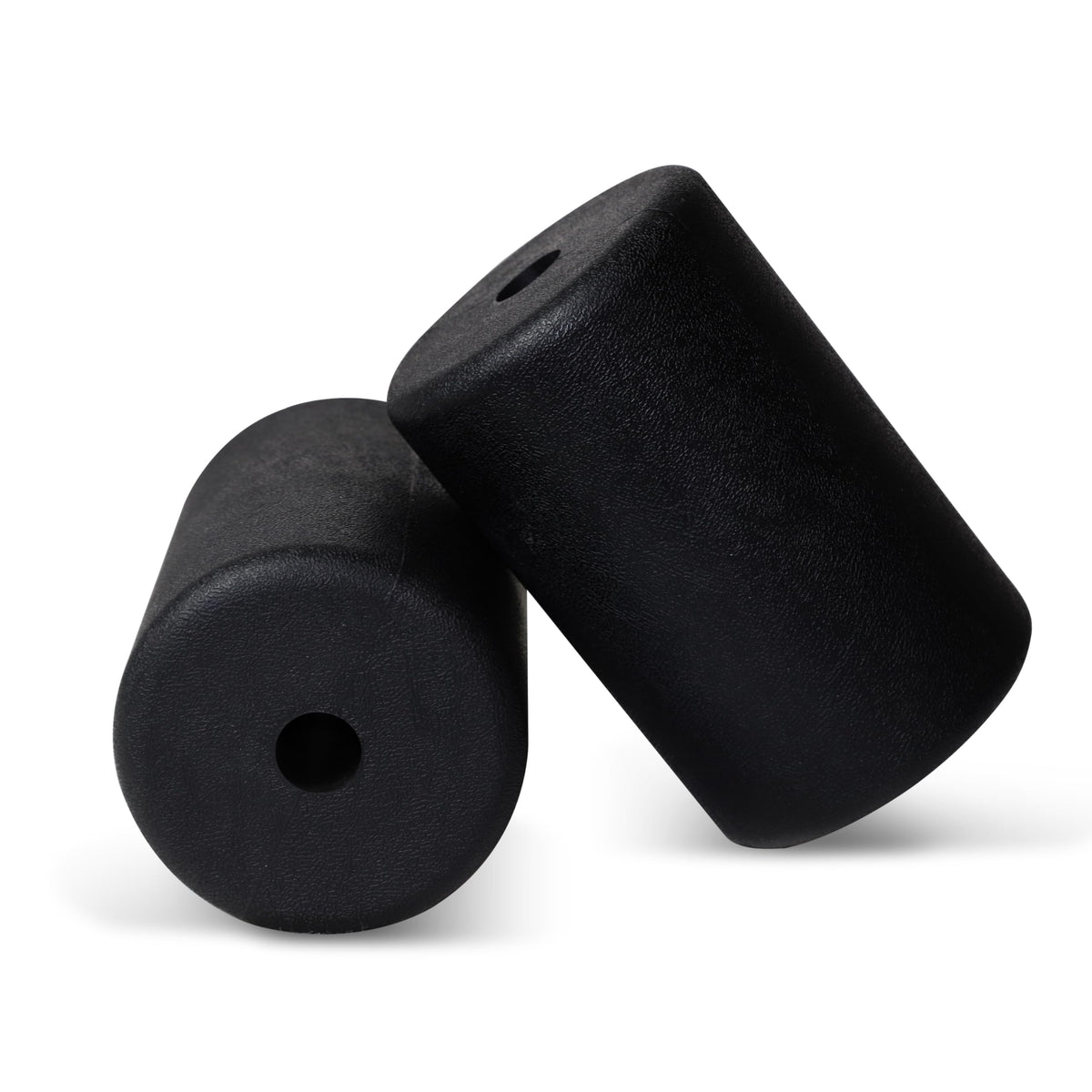 WF Athletic Supply PU/Foam Foot Pads, Foam Roller for Exercise Machines Equipment Replacements, Roller Pad for Leg Extension, PEC Deck Pads for Weight Bench, Sold by Pair (7” x 4.5” OD x 0.875” ID)