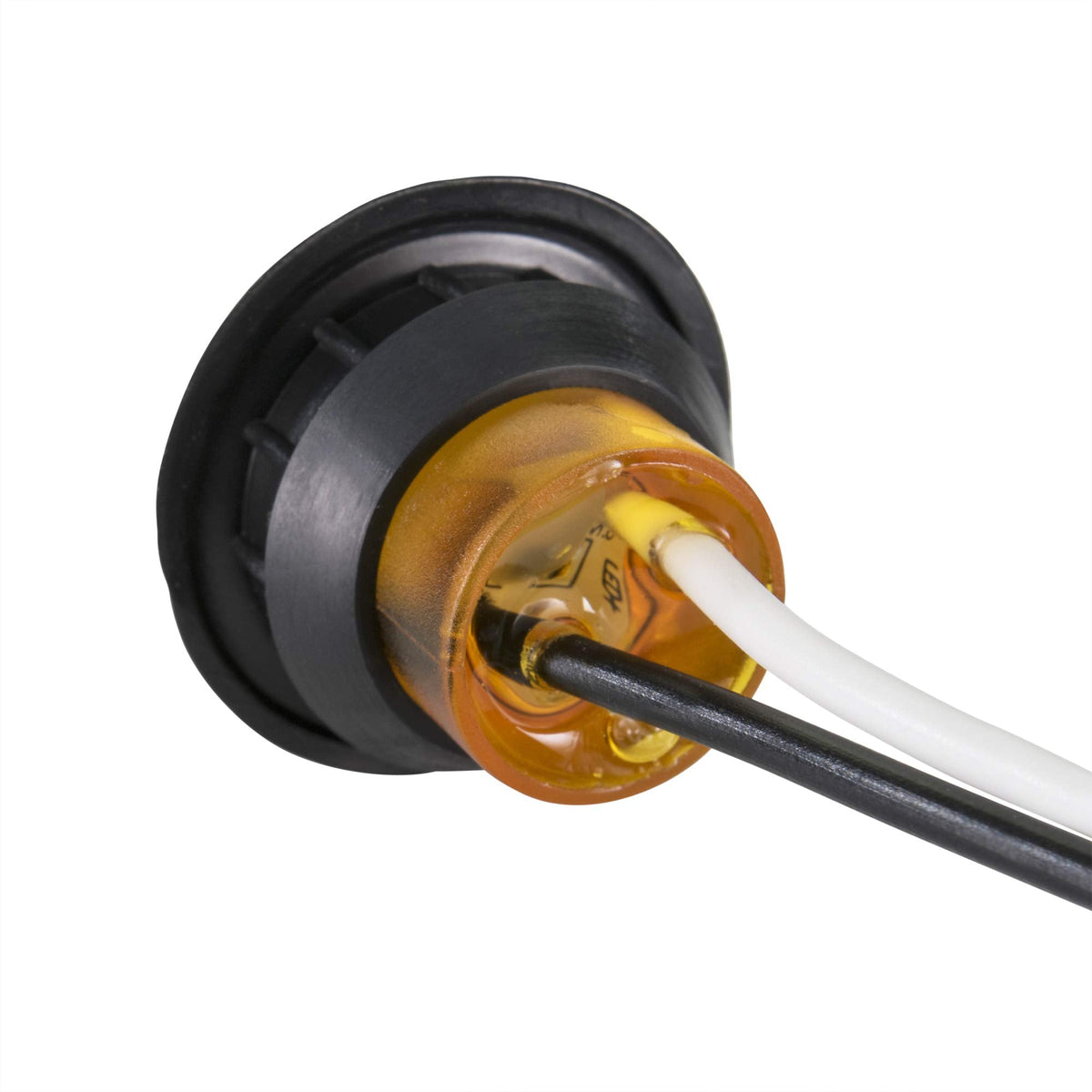 LONG HAUL Amber LED Clearance Marker project piece Lights, Black Trim, 5 3/4in, 20 Pack, Acrylonitrile Butadiene Styrene