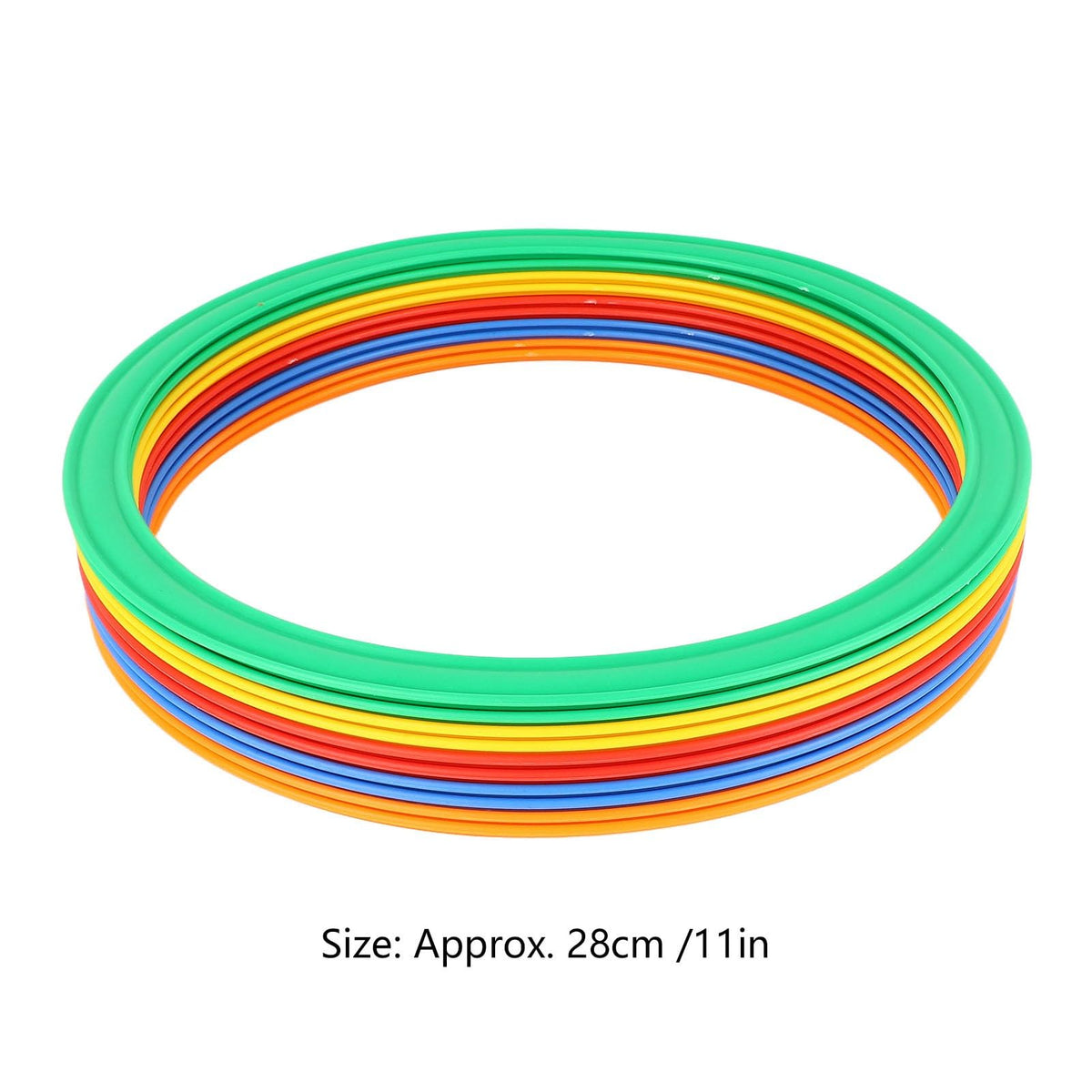Sports Speed Ring Set 10 Rings 10 Buckles Increased Agility Outdoor Rings Toy M 28cm