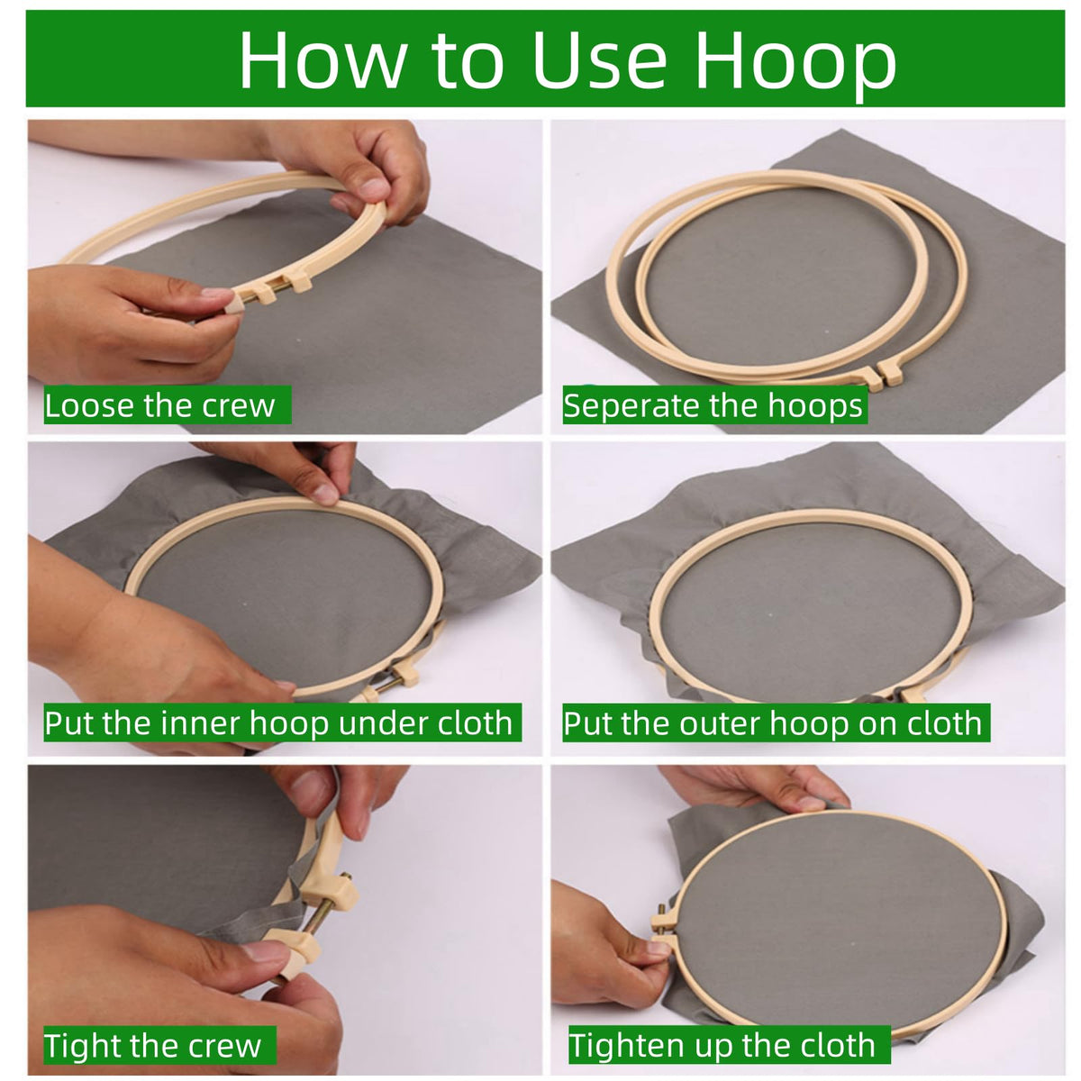 DIY Punch Needle Kits for Beginners Eagle and Flag with Hoop Embroidery Punch Needle Starter Set Easy for Adults and Kids Festival Gift and Decor 20x20cm-2