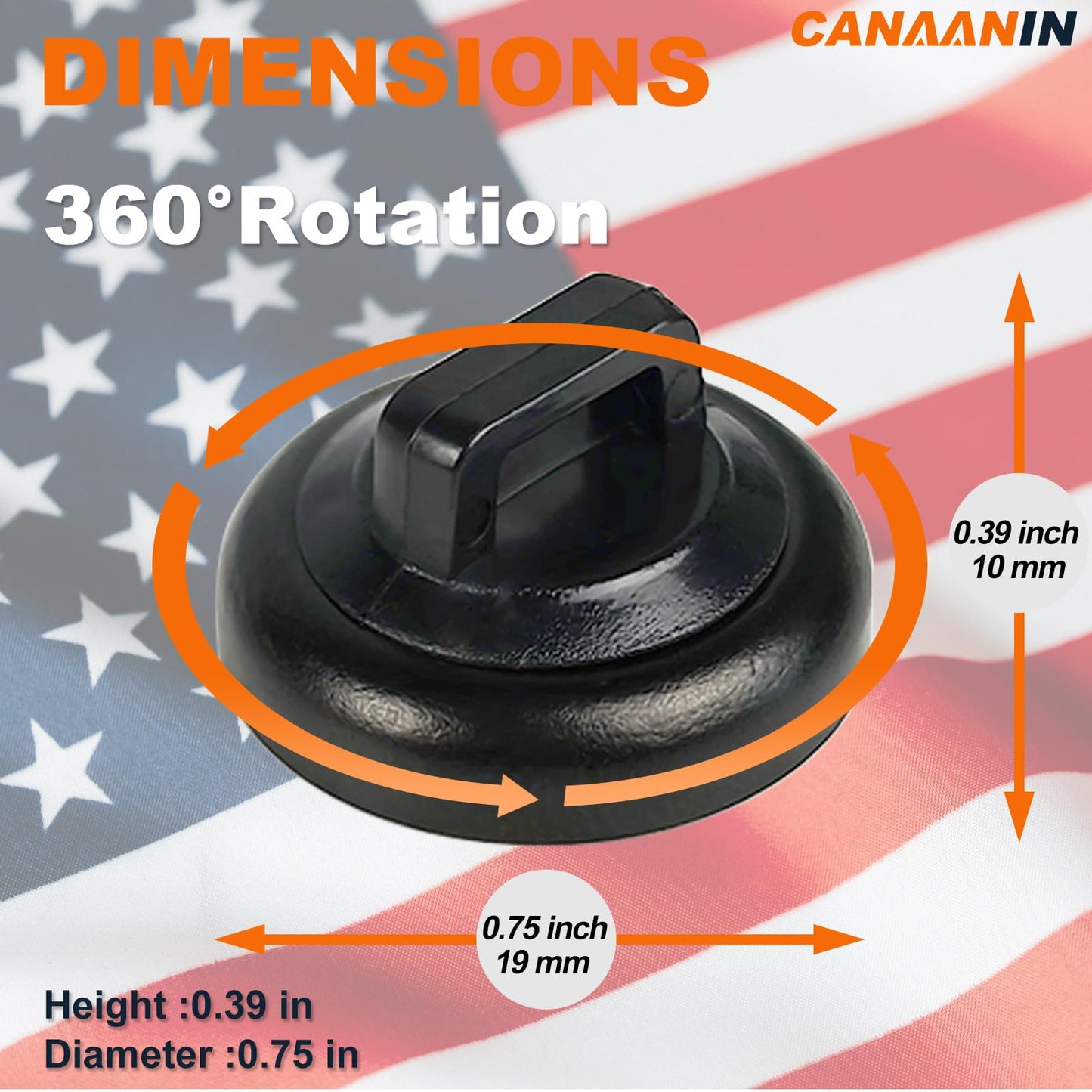 CANAANIN Magnet Zip Tie Mount Magnetic Zip Ties Mount Clips Base Holder Strong Multipurpose Wire Cable Holder Mount Wire Clips Management for Home Office Marine Electrical Wiring (Black, 12 Piece)