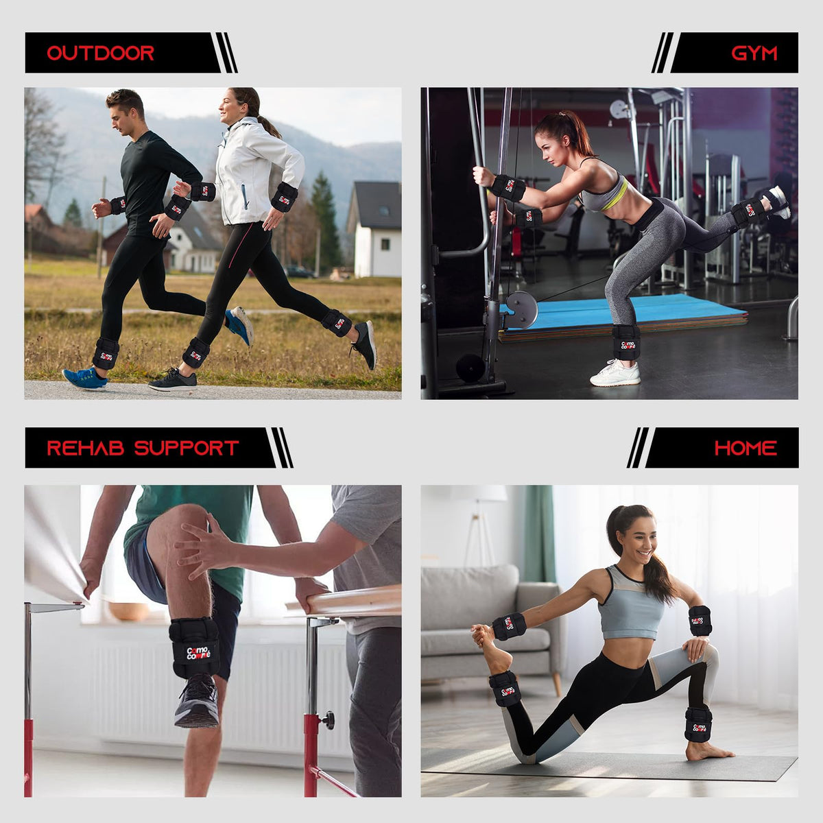 Adjustable Ankle Weights, 5lb 1 Pair Black Strength Training Wrist Leg Arm Weights for Women, Kids and Men, Weighted Ankle Weight Set with Removable Sandbags for for Gym, Fitness Workout, Running, Lifting