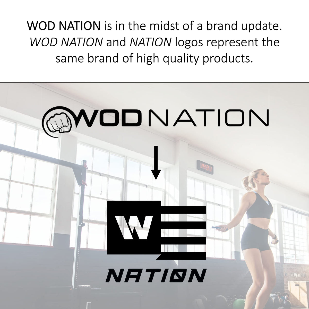 WOD Nation Jump Rope - Black Alloy Steel, Adjustable Length - Speed Jump Rope for Men & Women - Boxing & MMA Home Workout Equipment - Gym Fitness Equipment & Cardio Gear