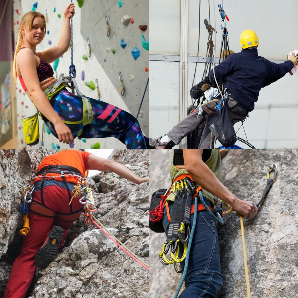 YERGOFE Climbing Holds Anchor Set - 3PCS - 12MM Bolt/30KN - Stainless Steel Bolt Hanger and Bolt Heavy Duty Climbing Holds Weight 3000KG for Indoor Outdoor Climb Train, High Worker, Mountaineering