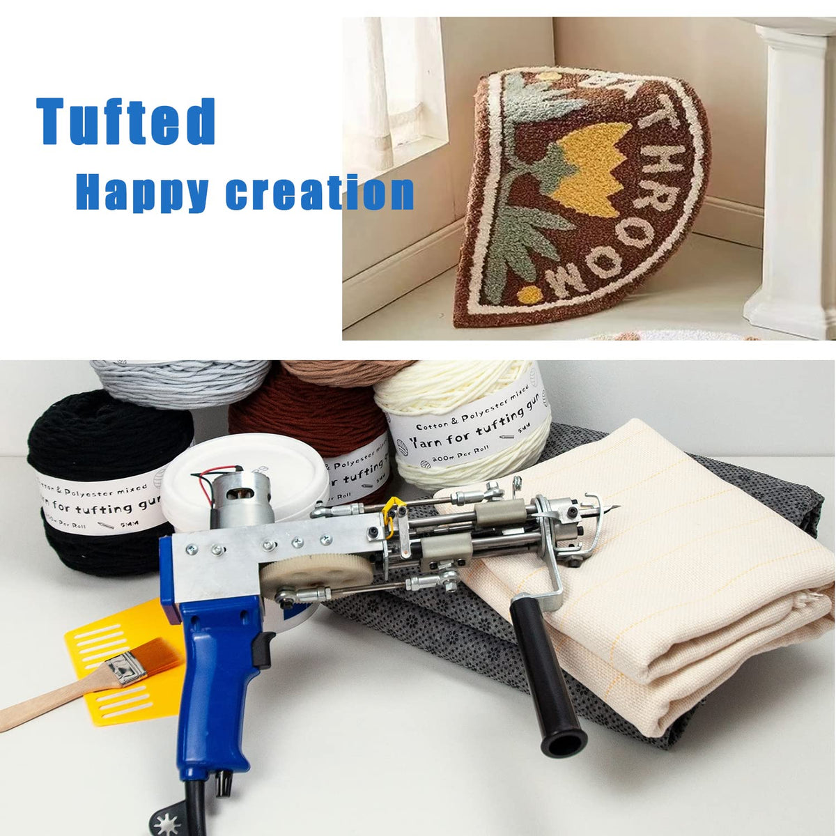 71x39 Inch Non Slip Final Backing Cloth, Vinyl Primary Tufting Cloth Backing Fabric, Non Slip Pad with Plum Blossom Pattern for Carpets Rug Tufting Gun Cushion Punch Needle