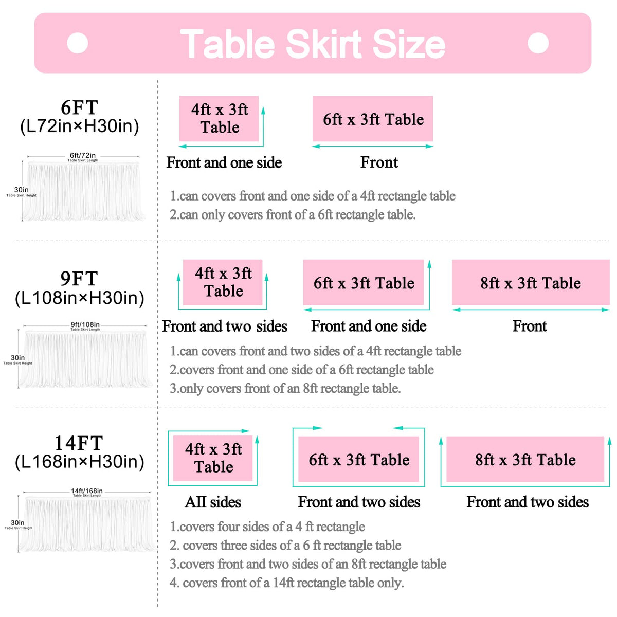 6ft Champagne Table Skirt for Rectangle Tables or Round Tables Champagne Tutu Tulle Table Skirt Cloth for Wedding Baby Shower Birthday Party Dessert Buffet Banquet Decorations