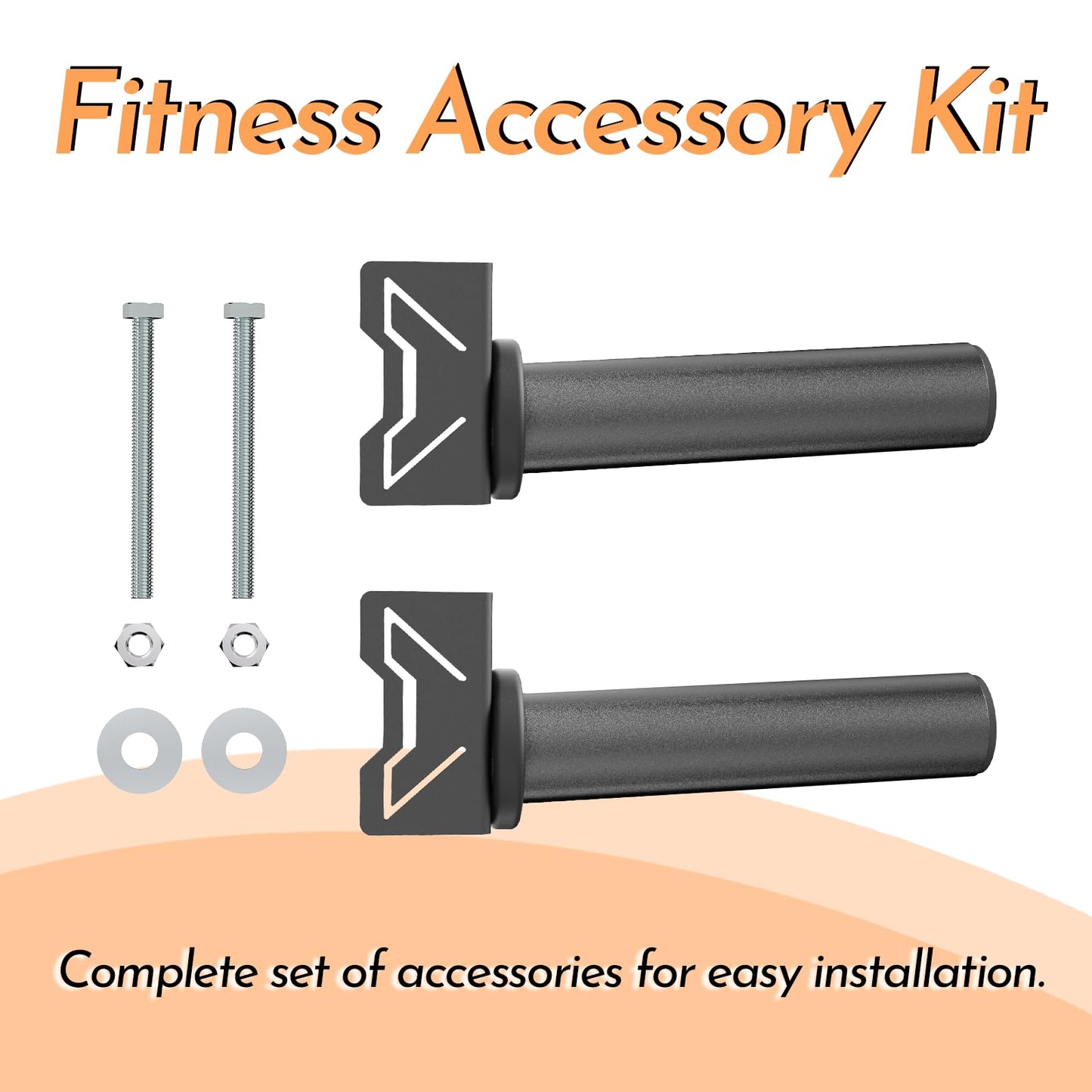 Weight Plate Holder for Power Rack – Choose 2×2 or 3×3 Uprights – Fits 5/8" to 1" Hole Diameter, Heavy-Duty Steel Plate Storage Pegs, Bolt-On Design, Pair（2x2）