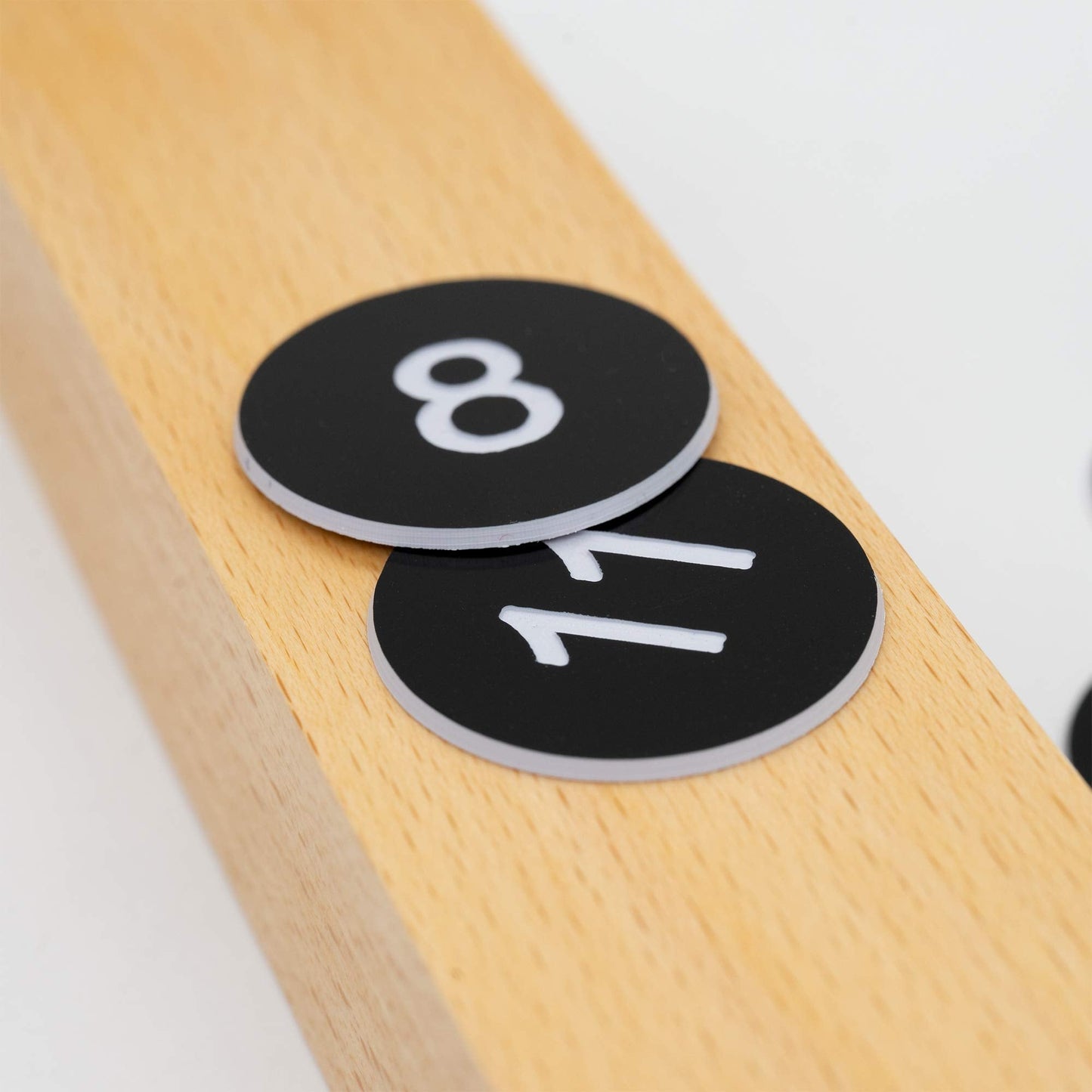 StayMax Plastic Number Tags Engraved Numbered Tags Without Hole (1-100, Black)