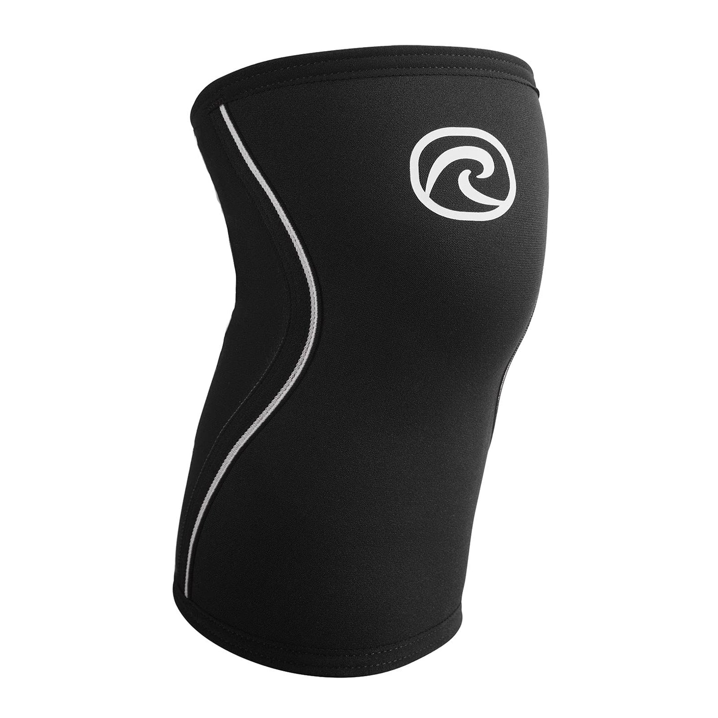 Rehband Knee Sleeve 3mm Neoprene, Lightweight Knee Brace for Endurance and Ball Sports, Unisex Compression Starter Knee-Sleeves, Breathable Running Knee Support, Colour:Black, Size:Medium