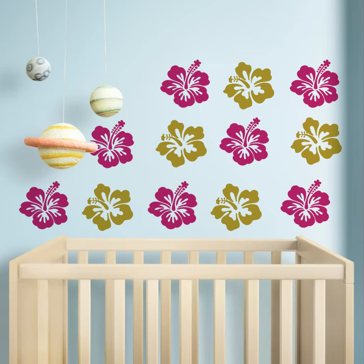 Hibiscus Leaf Stencils Flower Paint Stencil Tropical Leaves Palm Tree Nature Floral Art Craft Drawing Stencil for Painting on Wood Rock Wall Card Making Fabric Canvas Furniture Porch Paper (Hibiscus)