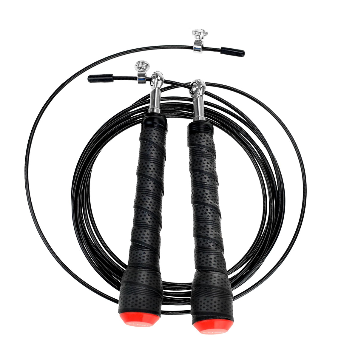 FYTPAL Adjustable Speed Skipping Rope – Durable Tangle-Free Lightweight Jump Rope with Non-Slip Foam Handles for CrossFit, Boxing, MMA & Cardio Fitness - Jumping Rope Cable for Women, Men, and Kids