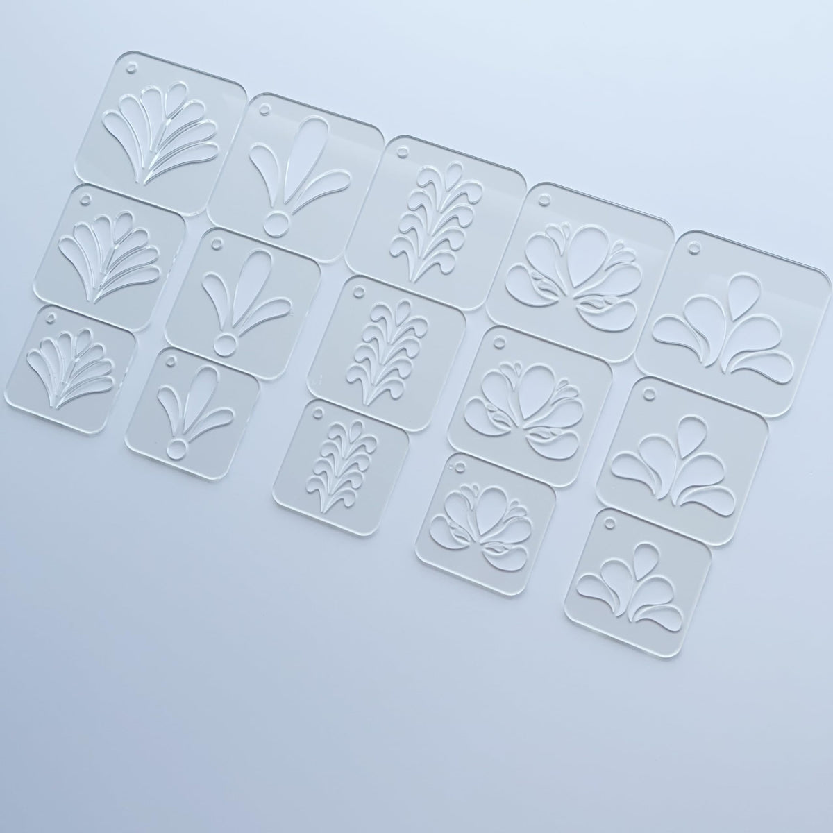Mandala Dot Art Stencils Set, 15 Pieces in 3 Sizes 2.17-2.95 Inch, Drawing Templates for Painting, Canvas, Wood