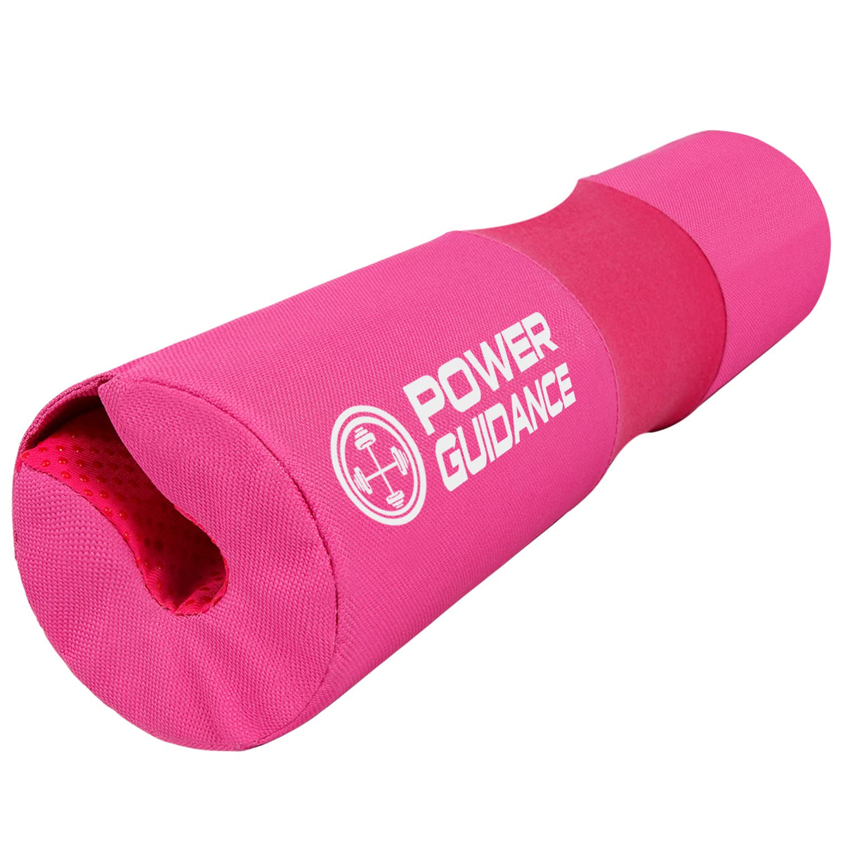 POWER GUIDANCE Barbell Squat Pad - Neck & Shoulder Protective Pad Anti-Skid Points for Squats, Lunges, Hip Thrusts, Weightlifting - Fit Standard and Olympic Bars, Pink