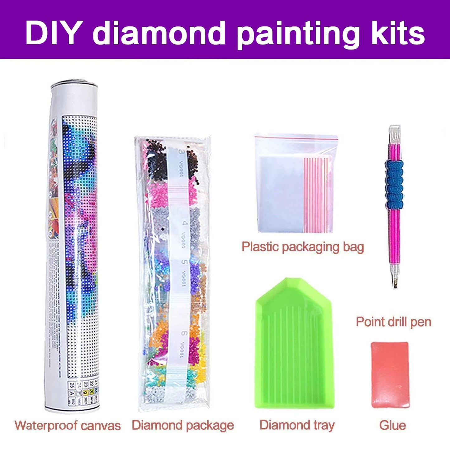 croshom Cross Diamond Art Kits for Adults, 3 Packs Cross Diamond Painting Kits for Adults, 5D DIY Religious Full Round Drill Gem Craft for Adult Gifts, Home Wall Decor 11.8" x 15.7"