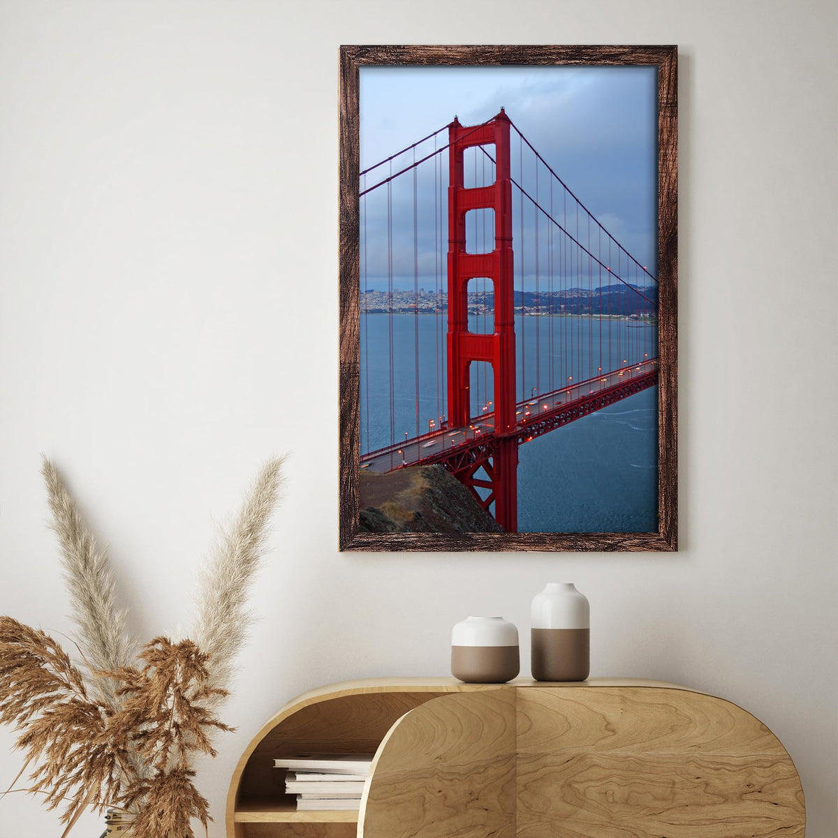 BESCRCL 20x30 Picture Frame Brown, Poster Frames Wall Hanging, Display Pictures 20 x 30 without Mat, 1 Pack