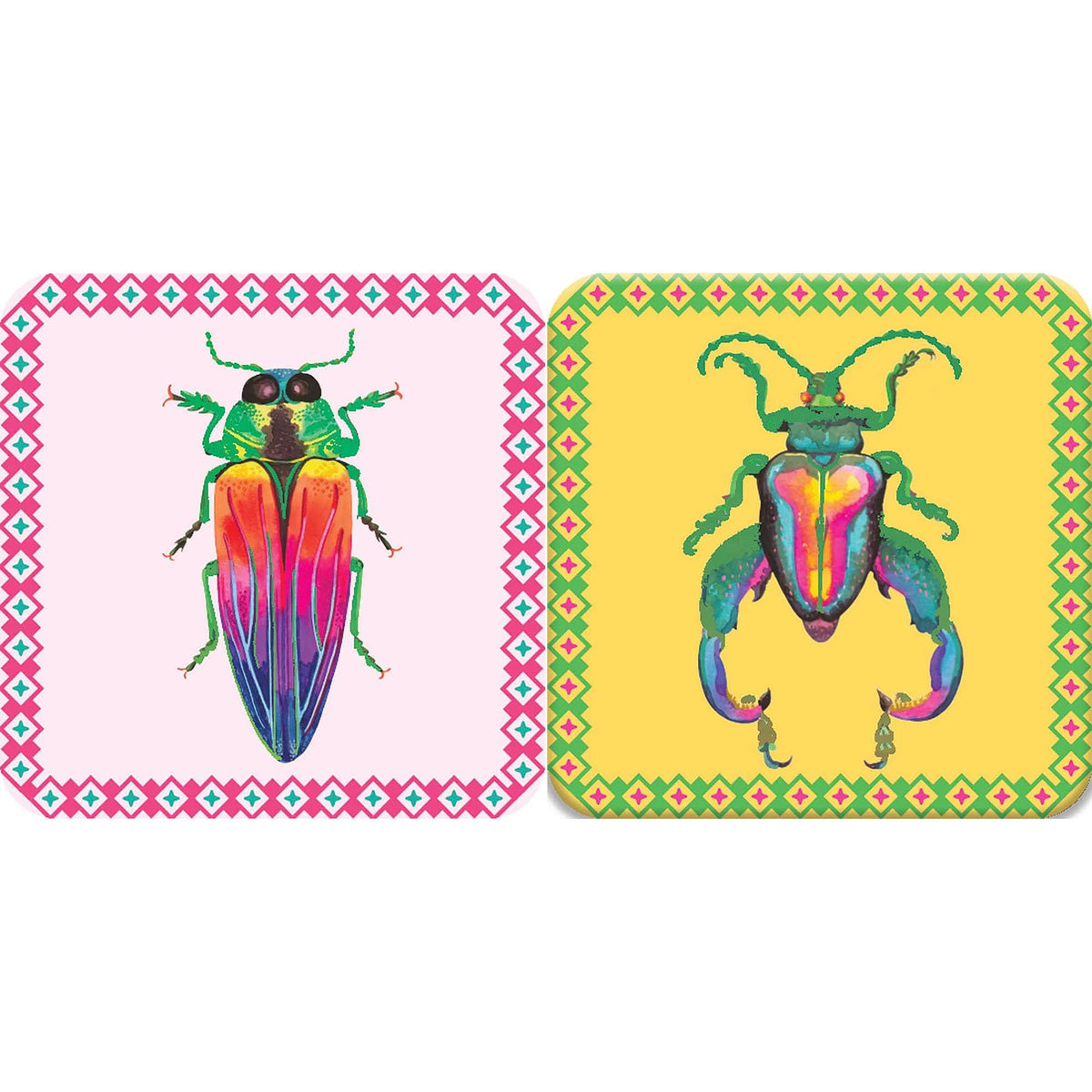 eeBoo: Memory & Matching Game- Little Beetles- 18 Illustrated Matching Pairs, Concentration Tile Game, Informative Insert, Kids Ages 3+, 1-4 Players