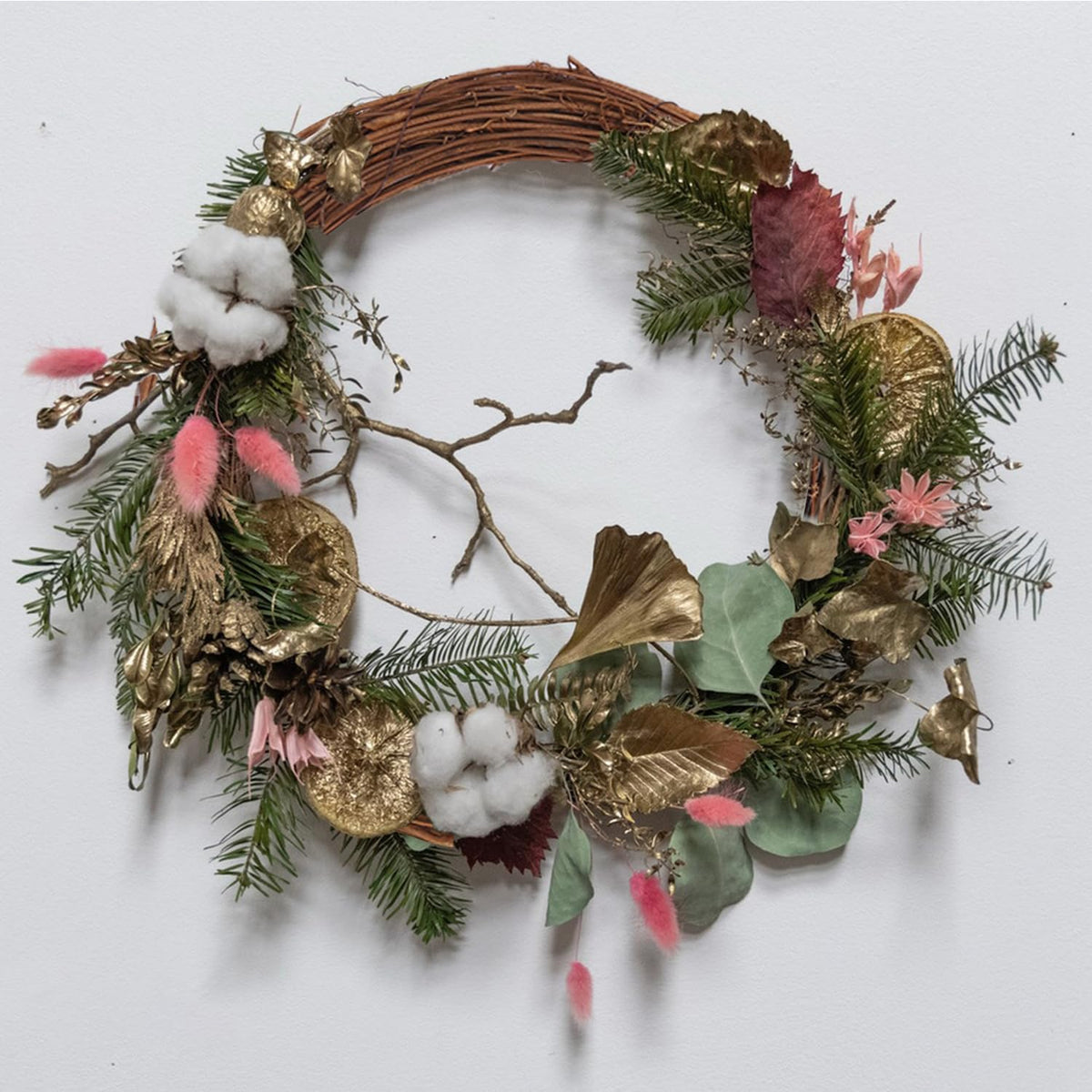KUKLIPJIM 7 Pcs 10 Inch Natural Grapevine Wreath Set, Hand-Woven Vine Branch Wreaths for DIY Crafts, Christmas Decorations, Home & Event Styling