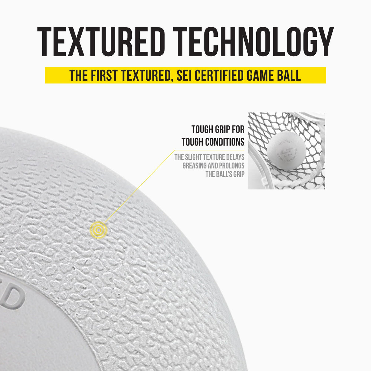 Pearl LT Textured Lacrosse Balls by Guardian Innovations, 20 Pack - SEI Certified Meet NOCSAE Standards for Games. Official Game Balls of Top NCAA Programs, Tournaments and Leagues - White