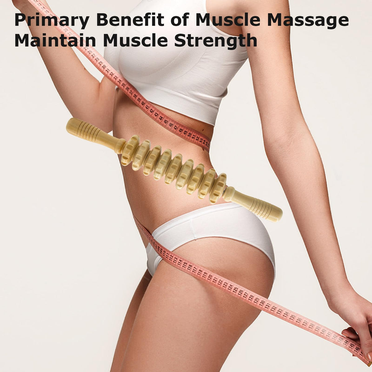 Wood Therapy Massage Tools for Body Sculpting & Cellulite Reduction – Manual Lymphatic Drainage Massager Roller Stick for Smooth Skin & Firming
