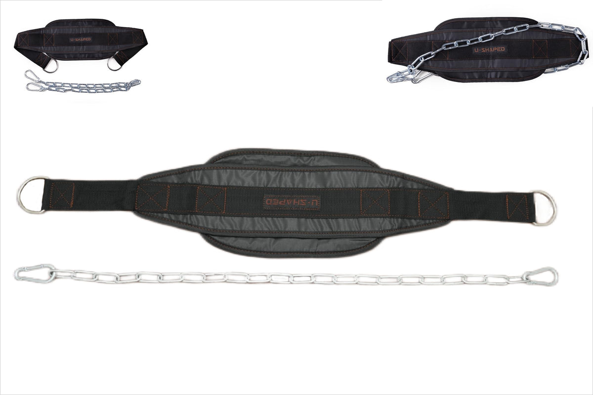 Weight Lifting Belt With Chain – Weighted Pull Up Belt Features a Sturdy Chain Design to Provide Core Support for High-Intensity Training like Squats, Deadlifts, and Pull-Ups, Stabilizing Your Lower Back and Reducing Injury Risks. Dip Belt Unisex Fit for