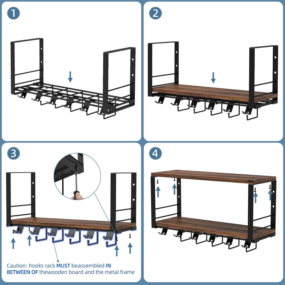 TJ.MOREE 2 Tier Floating Shelf Compatible with Tonal Accessories, T-Bracket Lock Adapters Hanger, Wall Mount Home Gym Storage Rack for Fitness Equipment