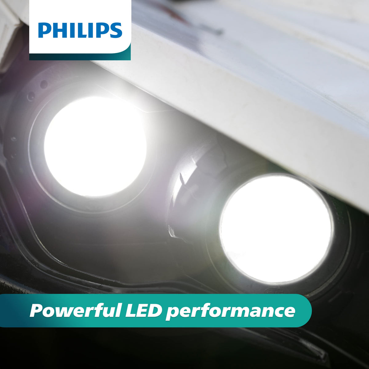 Philips UltinonSport PS24WFF LED Bulb, Fog Light & Powersports Headlights, 2 Pack, White