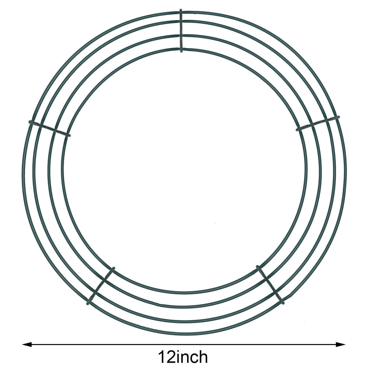 Sumind 3 Pack 12 Inch Green Wire Wreath Frame Metal Wreath Form Round Wire Frame for Christmas Weddings Decor DIY Crafts Floral Projects Home Front Door Garden Outdoor Arrangements Holiday