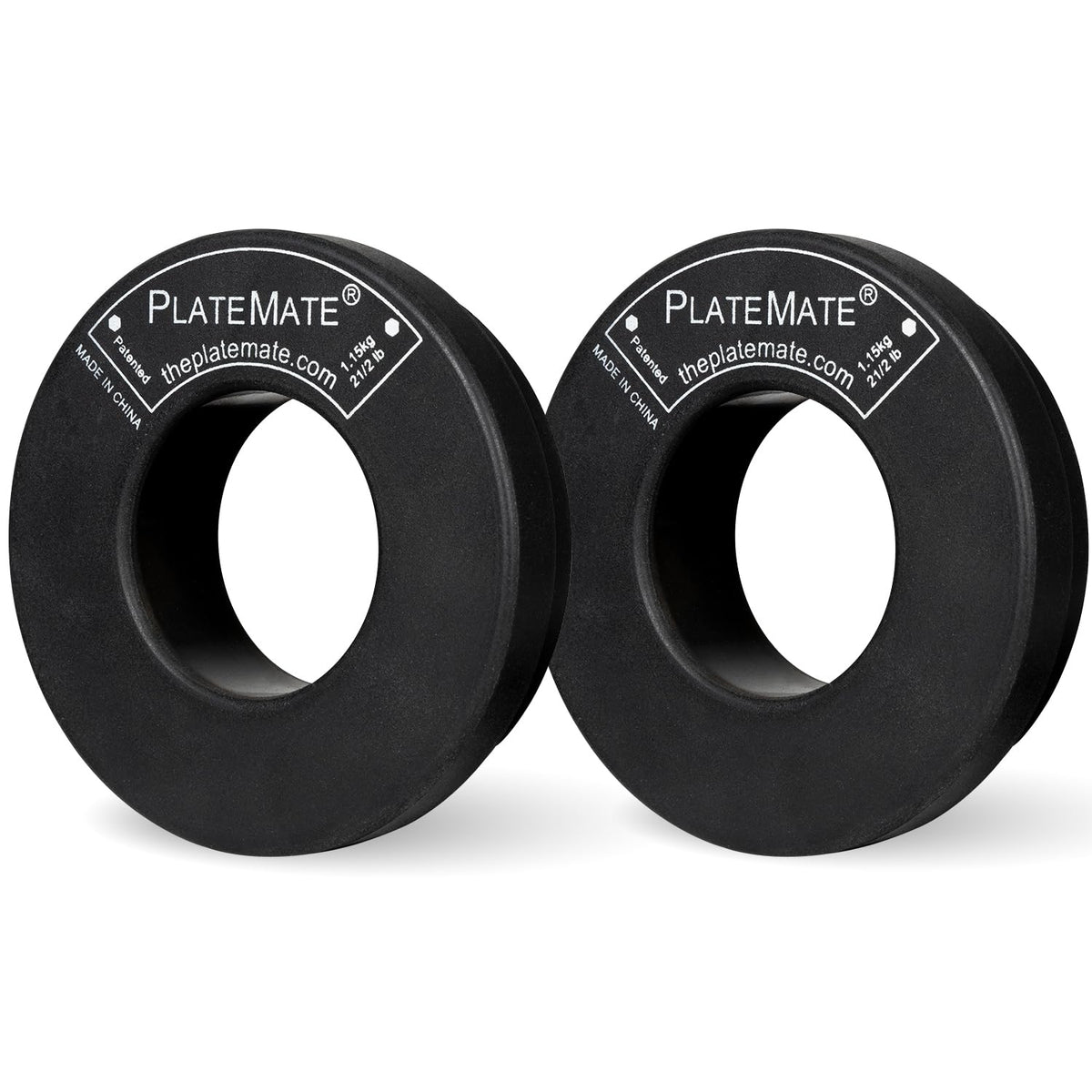 PlateMate Microload Pair 2 1/2 lb. Magnetic Donut Weights (5 lb. Set)