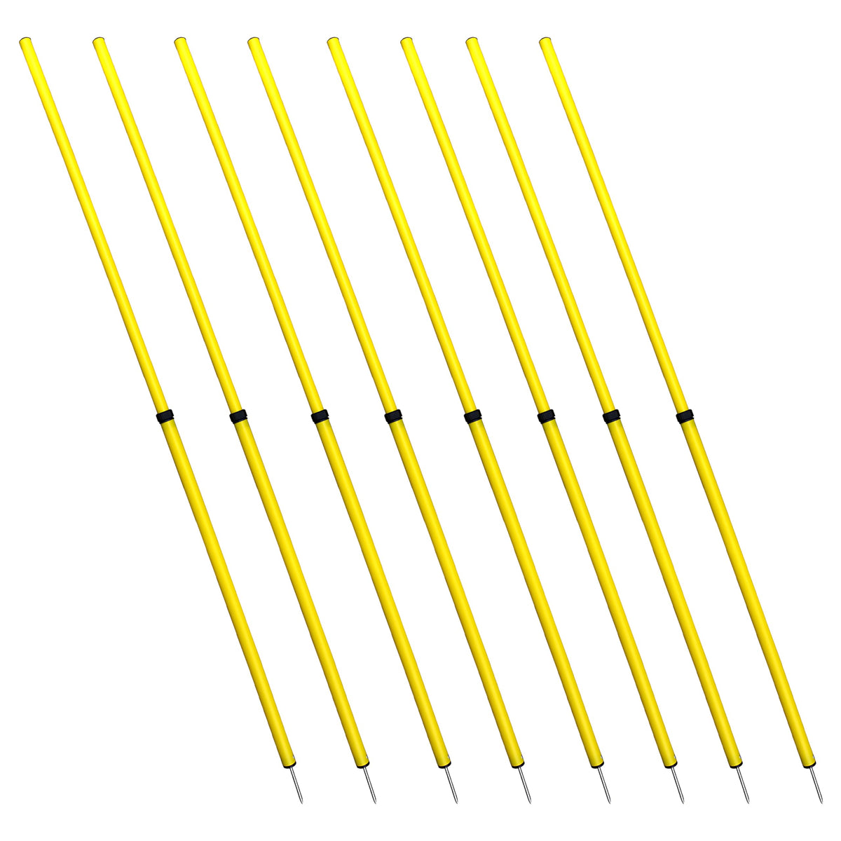 BlueDot Trading Soccer Agility Training Poles Adjustable Telescopic 3ft-6ft (8pc), Speed & Agility Poles for Soccer Training, Outdoor Game, Exercise Training, Football, Sport Training Equipment