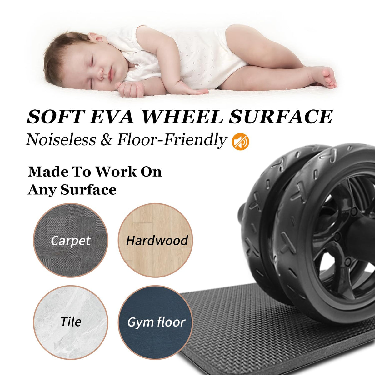 FEELCAT Convertible Ab Wheel Roller,Abs & Core Workout, Exercise Wheel with Knee Pad, Double Wheel Set with Dual Fitness Strength Training Modes at Gym or Home (Red Double Wheel)