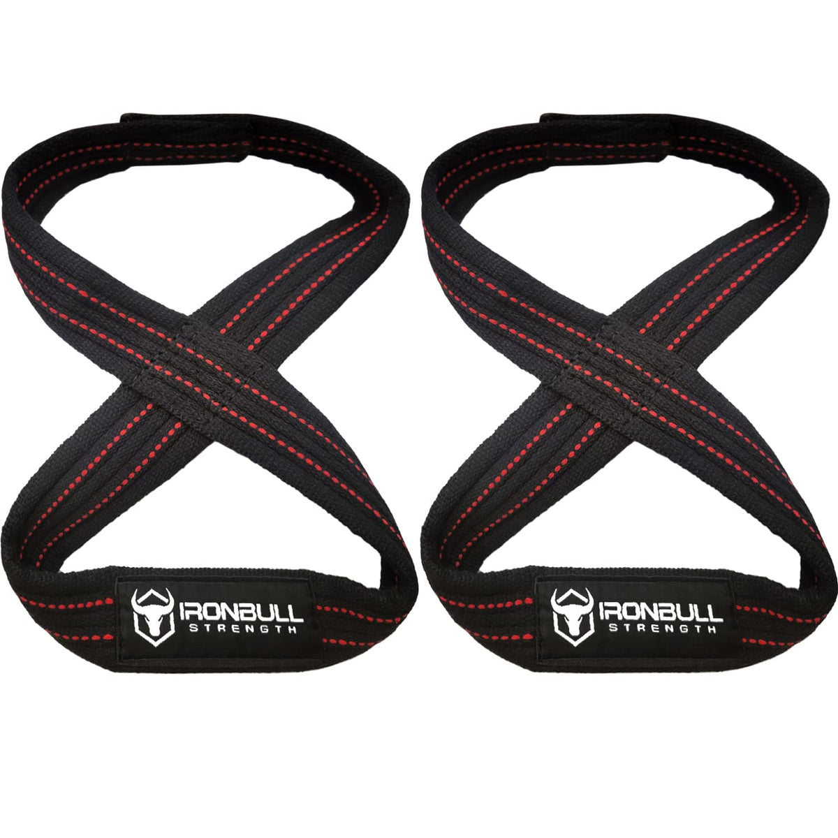 Heavy Duty Lifting Straps for Deadlift - Figure 8 Wrist Straps for Heavy Weight Lifting, Strongman, Powerlifting, Workout and Weightlifting - For Men (12" - Up to 8" Wrist Circumference)