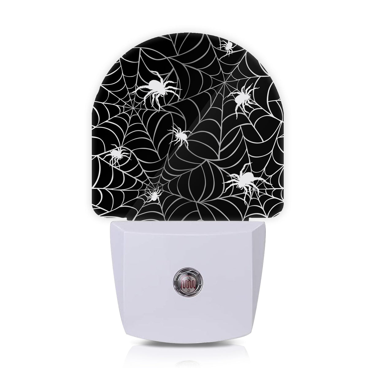 Axxitude Spiders Webs Night Lights Plug into Wall for Girls Boys Room,Night Light LED Lamp Dusk to Dawn Sensor Round Lamp for Bedroom Bathroom Hallway Home Wall Decor Nightlight