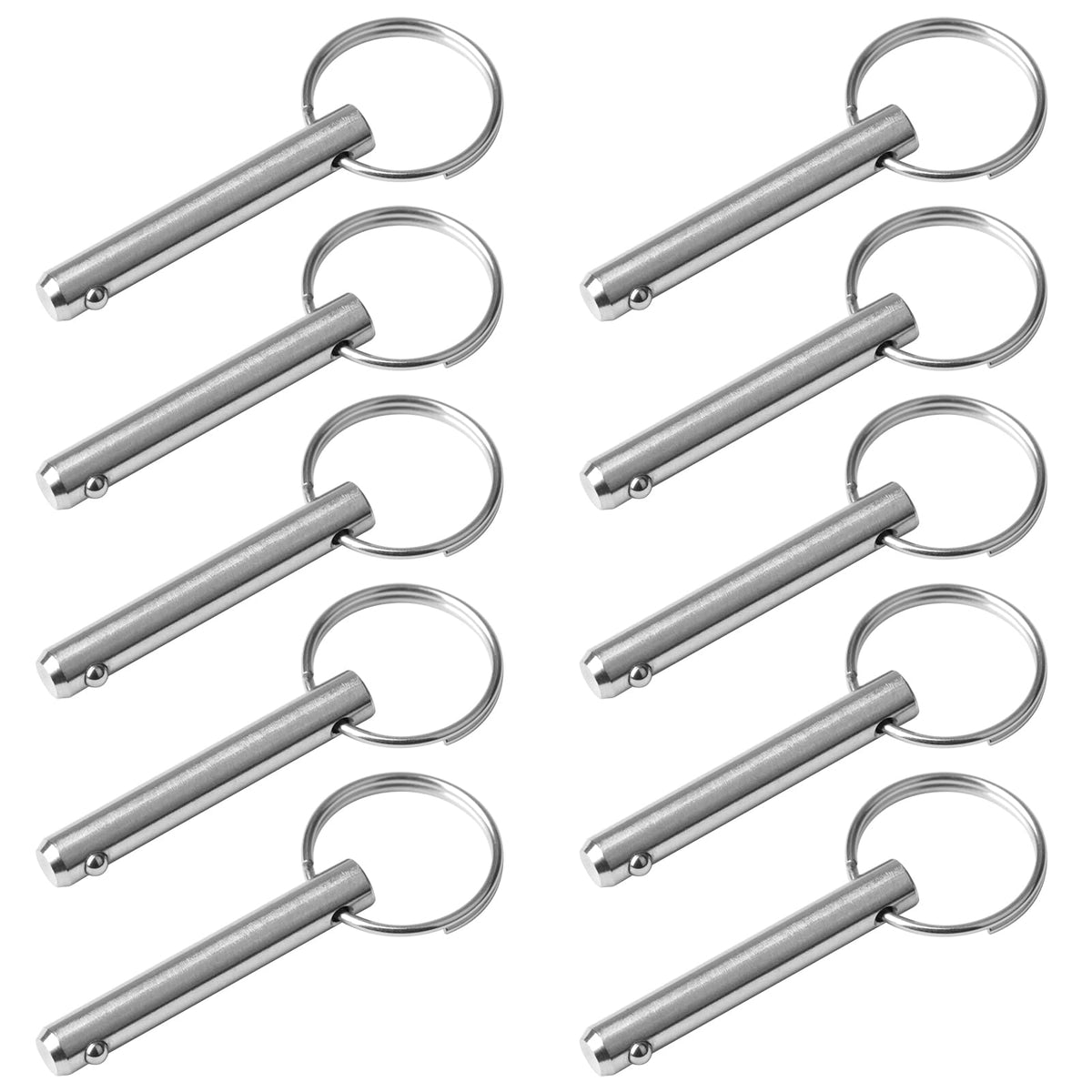 GBGS 10 Pack Quick Release Pin,Dia 5/16"(8mm),Usable Length 1-1/2",316 Stainless Steel,Bimini Top Pin,Marine Hardware