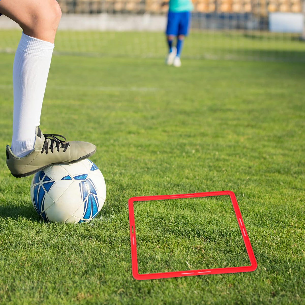 Mipcase 6pcs Square Agility Rings, Footwork Speed Training Rings Soccer Training Equipment for Agility Workout