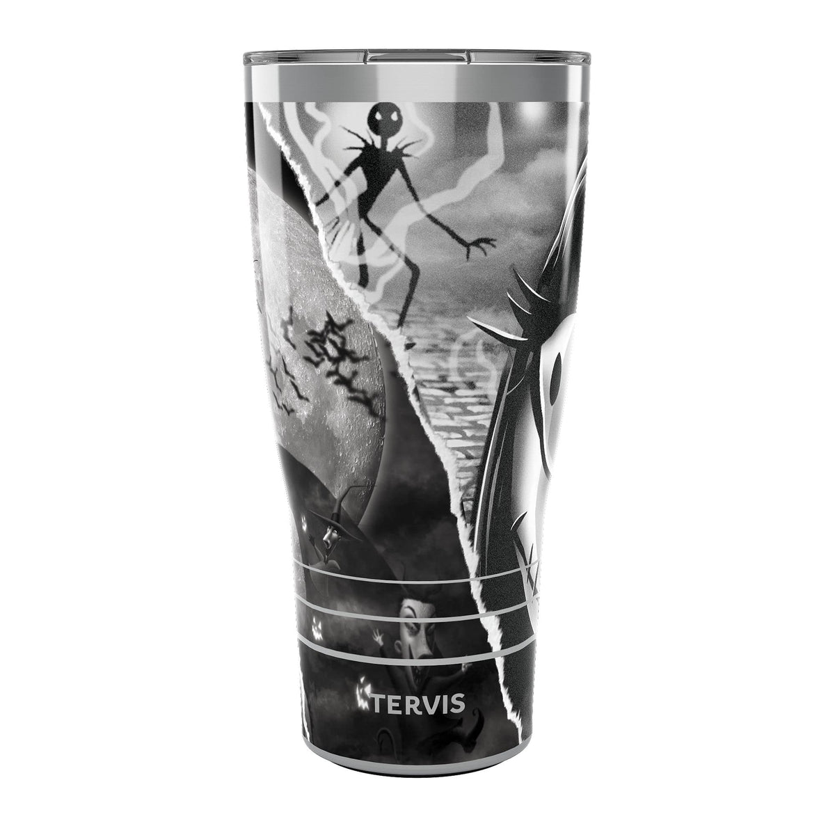 Tervis Traveler Disney - Nightmare Before Christmas Triple Walled Insulated Tumbler Travel Cup Keeps Drinks Cold & Hot, 30oz, Stainless Steel