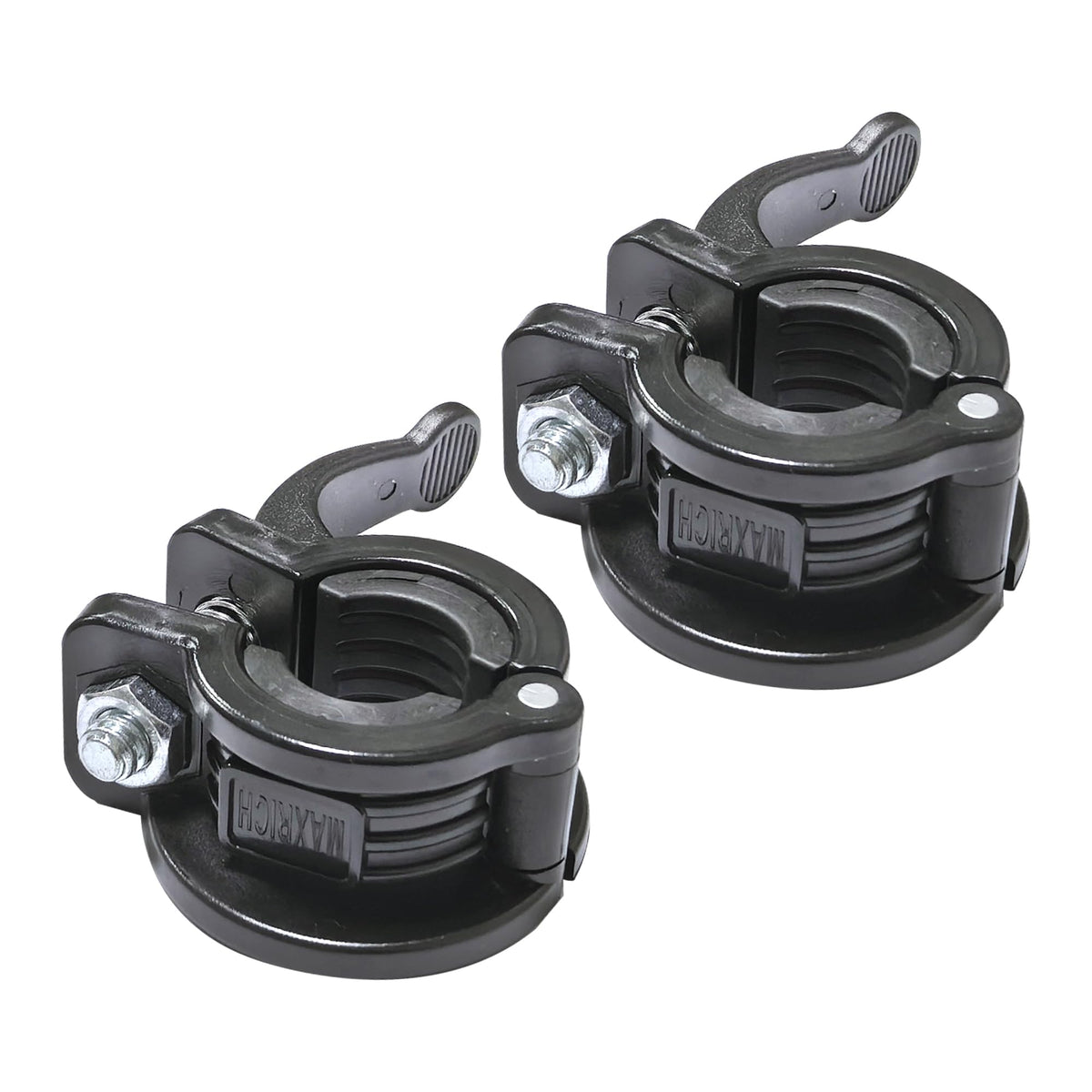 Barbell Clamp 1 inch Multiple Sizes & Adjustable Weight Clips for Barbell Quick Release Barbell Clips|Barbell Collar Bar Locks for Weight Lifting (Black)