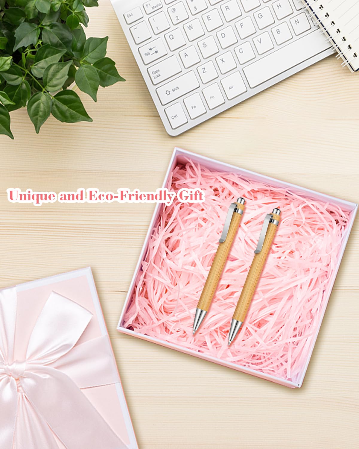 lyforx Bamboo Pens Bulk Wooden Bamboo Pens Engraving Wooden Ballpoint Pen Customizable Gift Pen Bulk 50pcs
