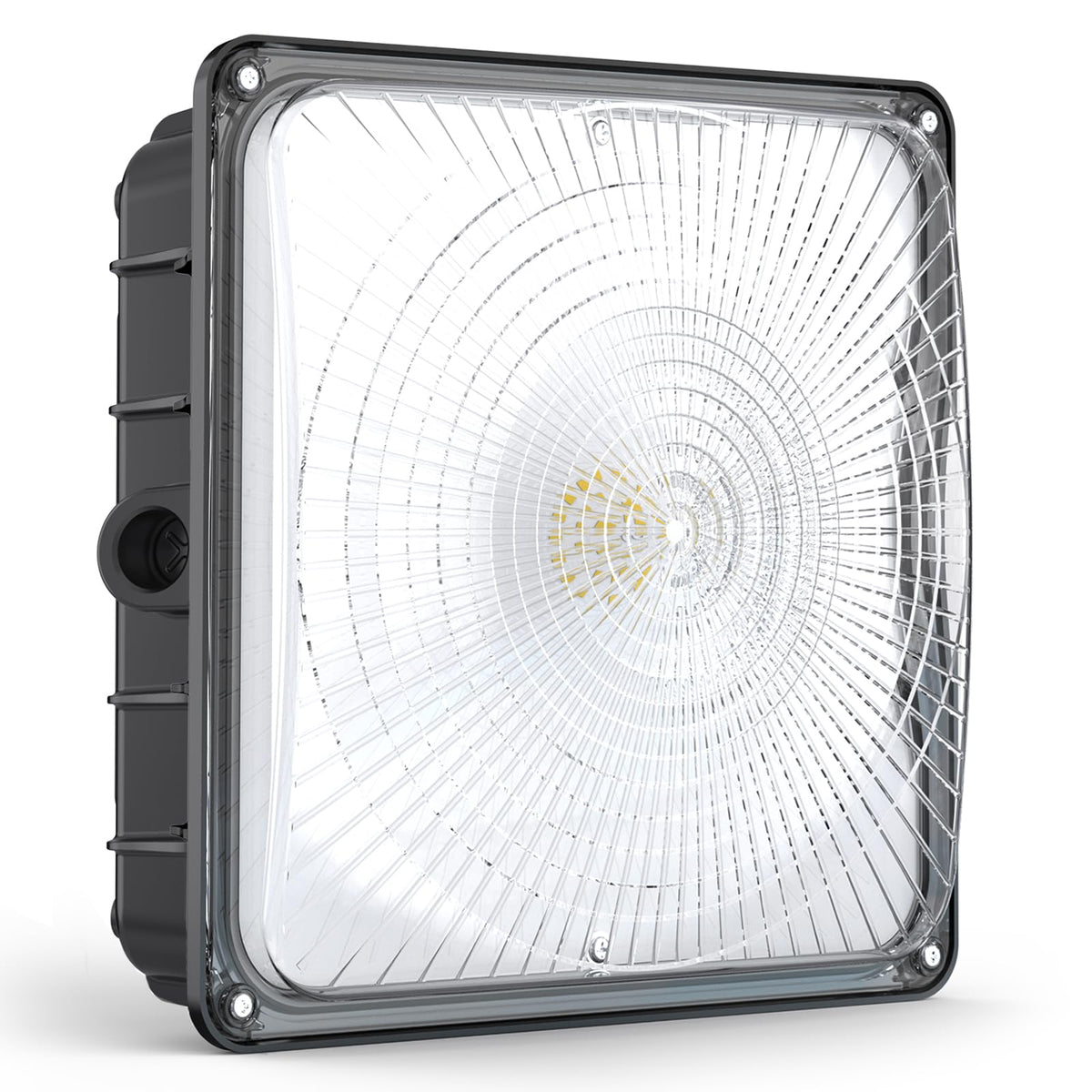 HYPERLITE LED Canopy Light 45W: 6300LM 5000K Daylight - 120-277V LED Canopy Lights Outdoor IP65 Waterproof for Workshop Carport Entrance - 1 Pack