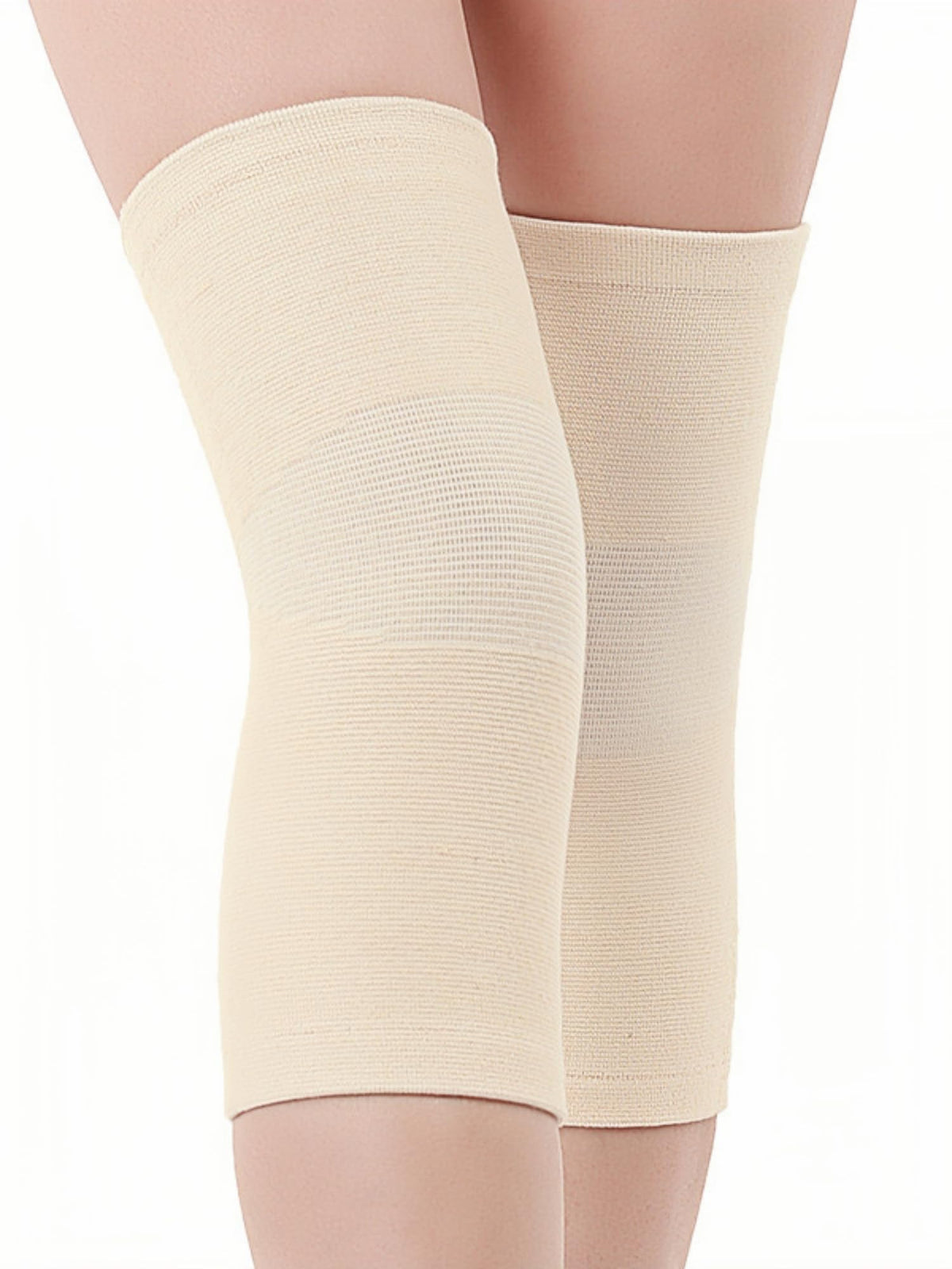 inflossom Bamboo Knee Sleeves, 2-Pack Knee Compression Sleeve Women Men Elastic Warm Slip-on Recovery Knee Brace for Arthritis Knee Pain
