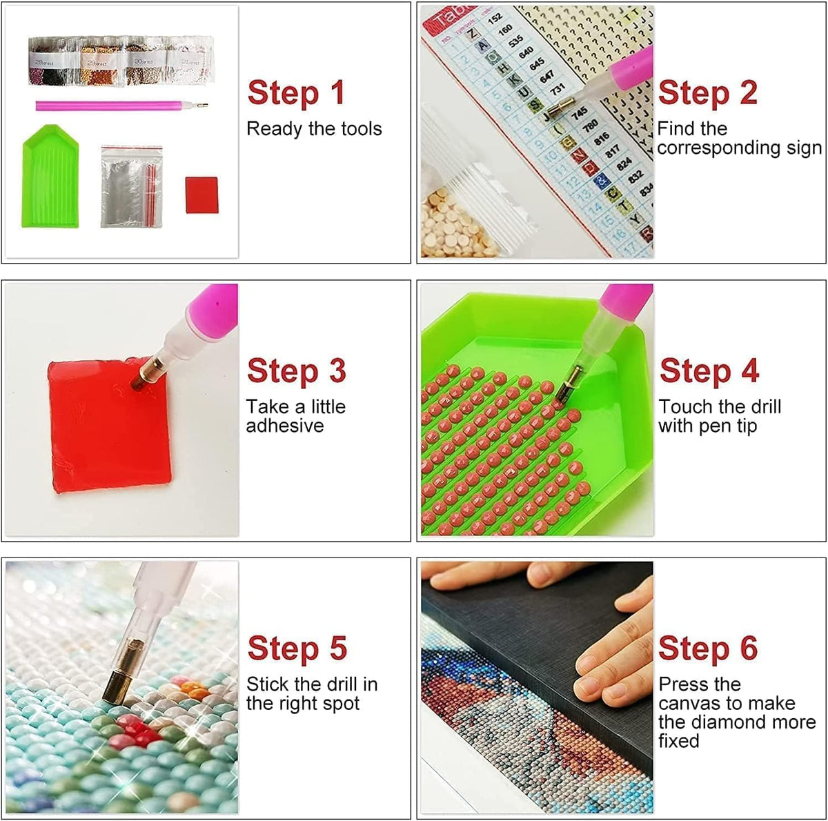 GOUOYANA Diamond Art Kits for Adults - 3 piece, Full Drill Landscape Diamond Painting Kits for Beginners, DIY Full Rhinestone 5D Diamond dots (Gemstone Craft), Home Wall Decoration (12x16 inch)