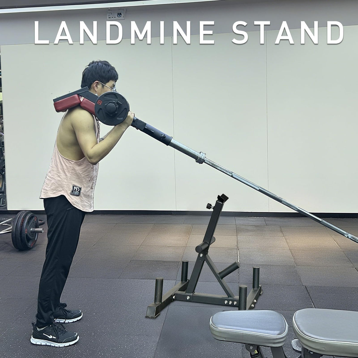 Upgraded Viking Press Landmine Handle for 2-Inch Olympic Barbell, T-Bar Row Attachment Core Strength Training Accessories landmine stand, Shoulder Press Landmine Attachment Equipment (Style O)