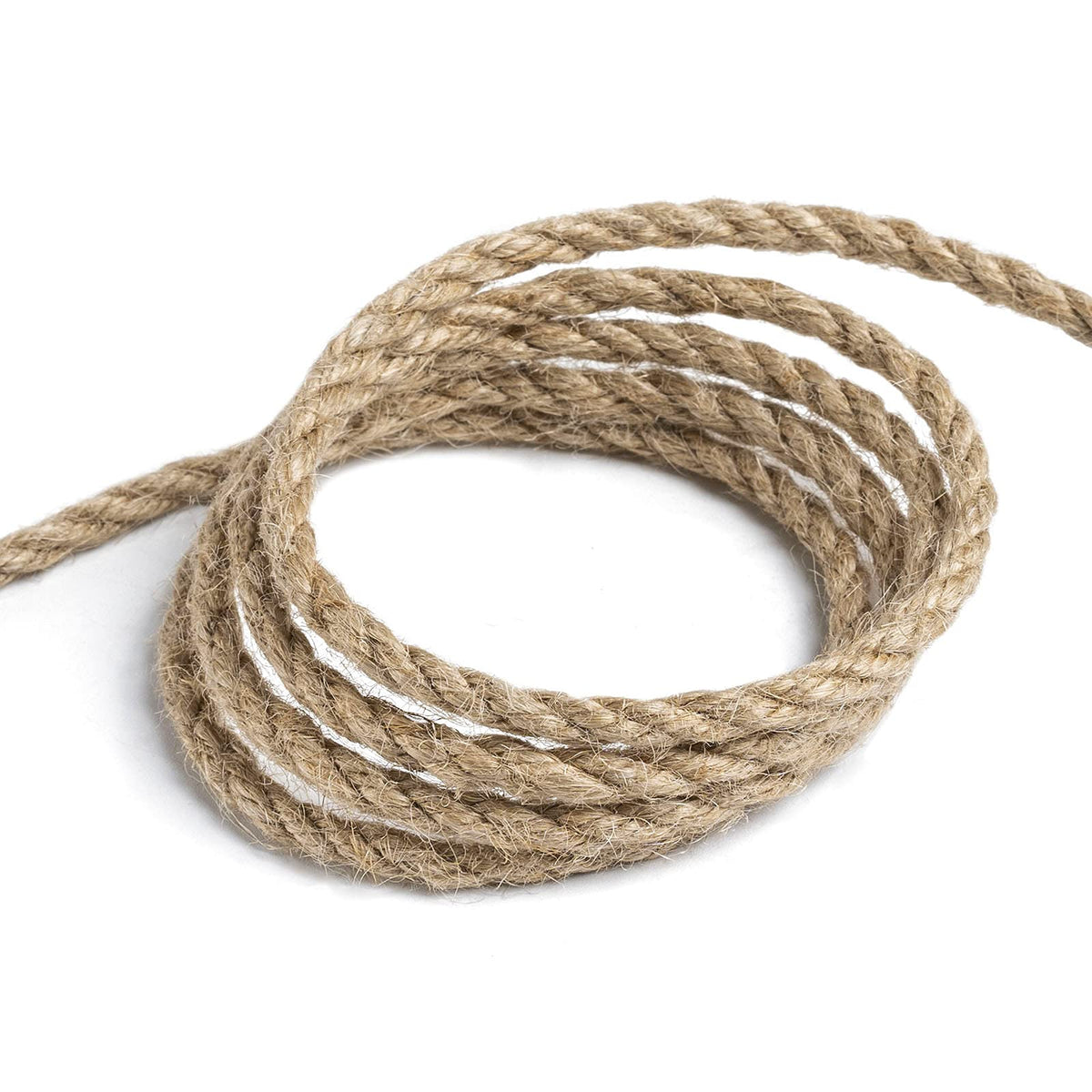 Zakous 5mm Jute Twine, Large Roll of Natural Jute Rope 328 Feet, Heavy Duty and Thick Twine Hemp Rope for DIY Arts Crafts, Gardening, Bundling，Home Decorating, Cat Scratching Post
