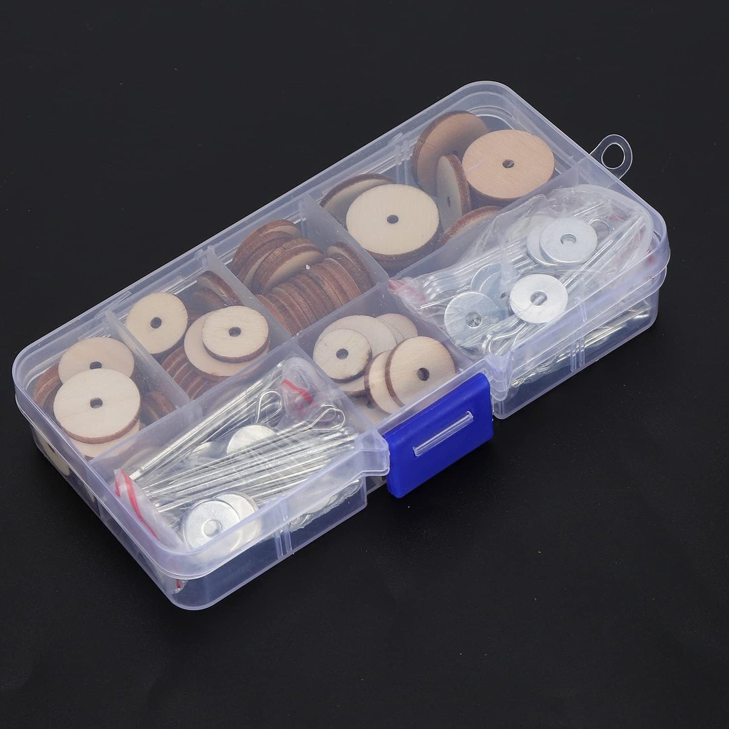 KooingTech Doll Joints, Craft Joint Doll Making Supplies 50 Sets Doll Movable Joints with Storage Box, Toy Joints Compatible with Teddy Bear Craft Doll Joint 12 14 16 18 20MM